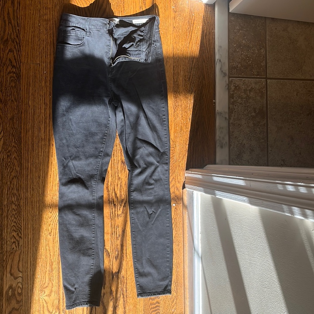 Super high rise skinny jeans